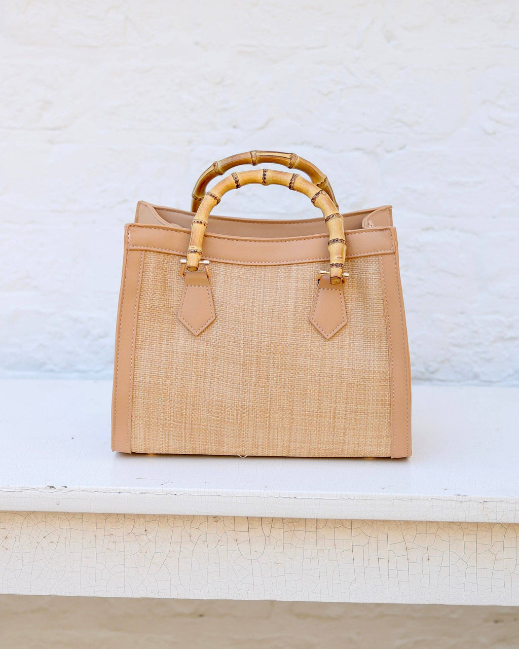 Caroline Hill Crossbody Tote, Natural