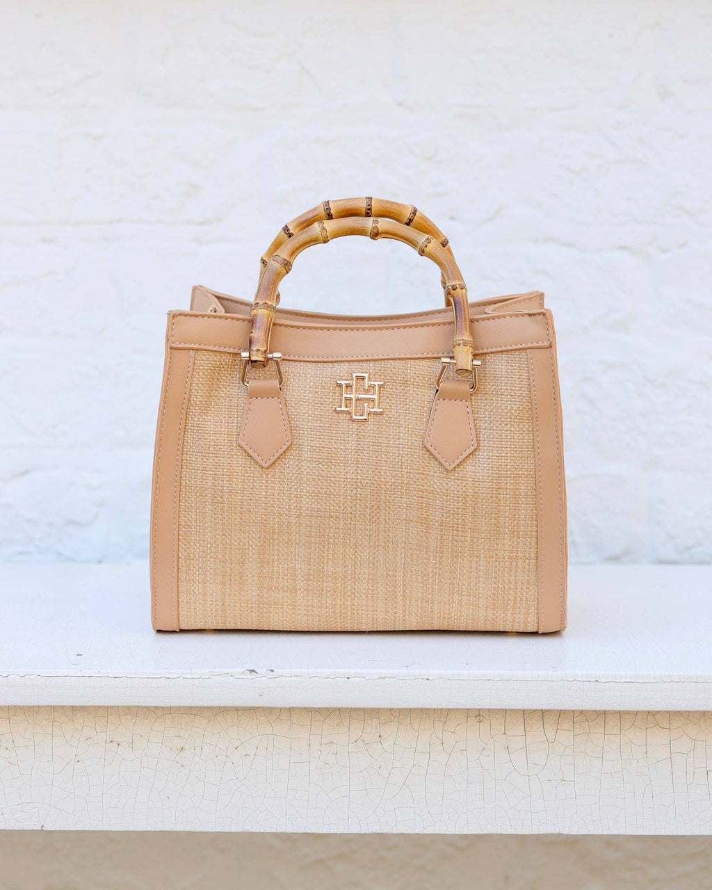 Caroline Hill Crossbody Tote, Natural
